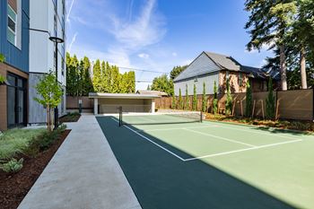 Large tennis court